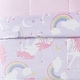 preview thumbnail 4 of 2, Porch & Den Myrica Unicorn and Rainbow 4-piece Comforter Set