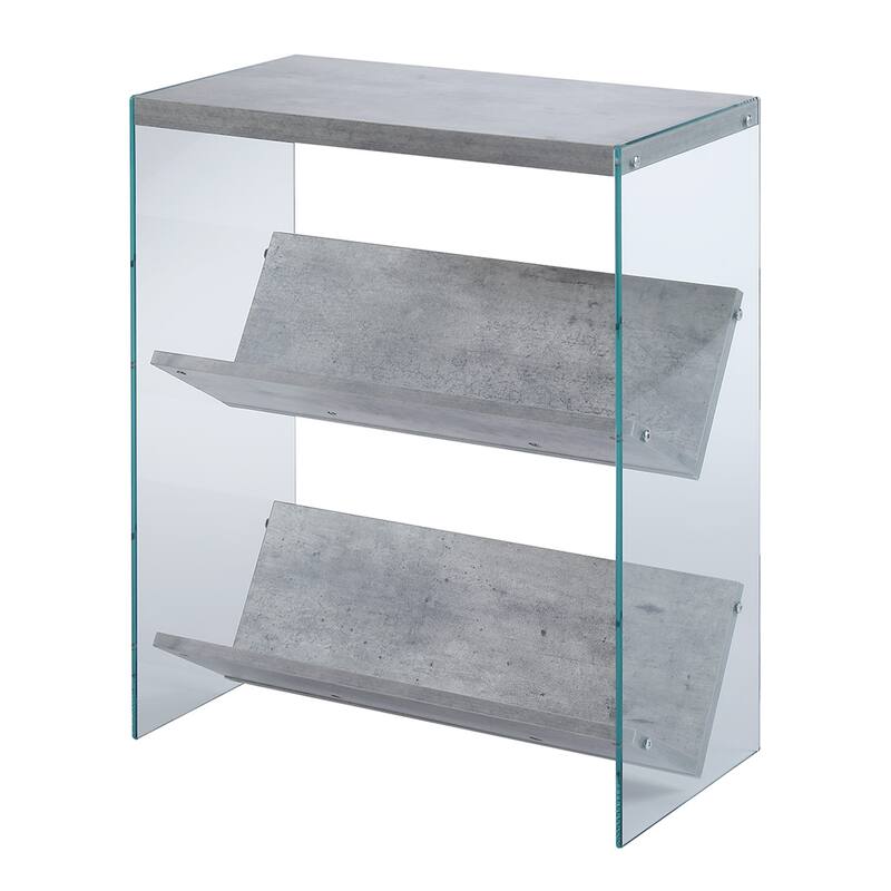Convenience Concepts SoHo Glass Bookcase
