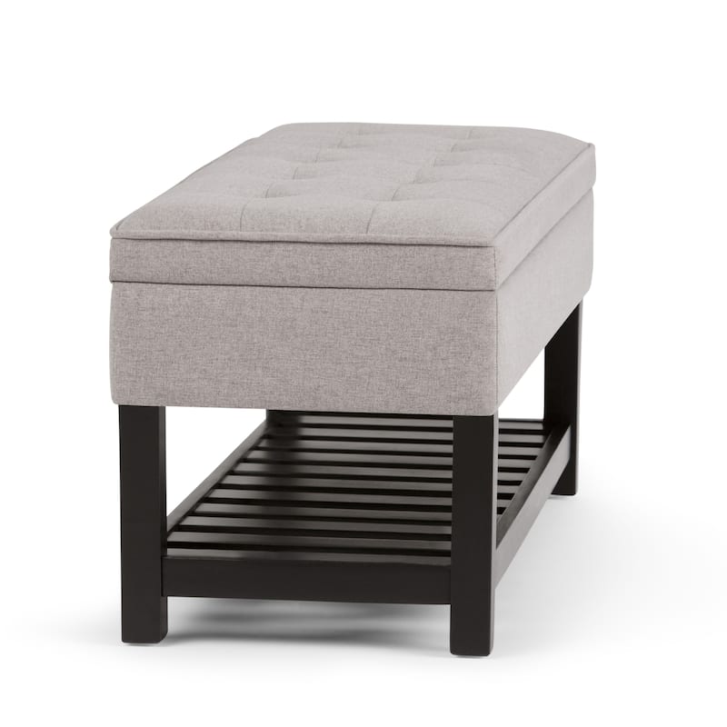 WYNDENHALL Essex 44 inch Wide Transitional Rectangle Ottoman Bench