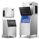 preview thumbnail 1 of 7, 500LBS/24H Commercial Ice Maker Machine with 350LBS Ice Storage Bin Storage-capacity-400lbs 