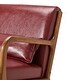 preview thumbnail 29 of 40, Glitzhome 30"H Mid-Century Modern PU Leather Accent Armchair with Rubberwood Frame