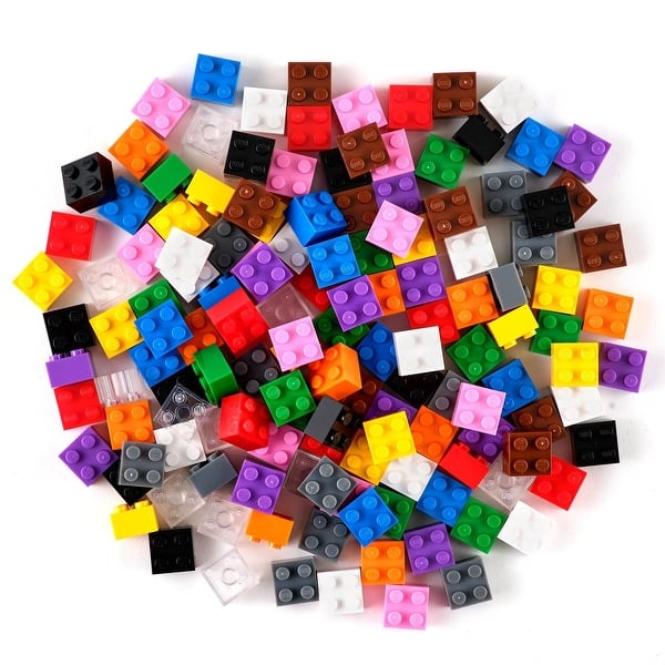 slide 2 of 6, Strictly Briks Classic Bricks Kit, 12 Colors, 144 Pieces, Compatible with Major Brick Brands Multi