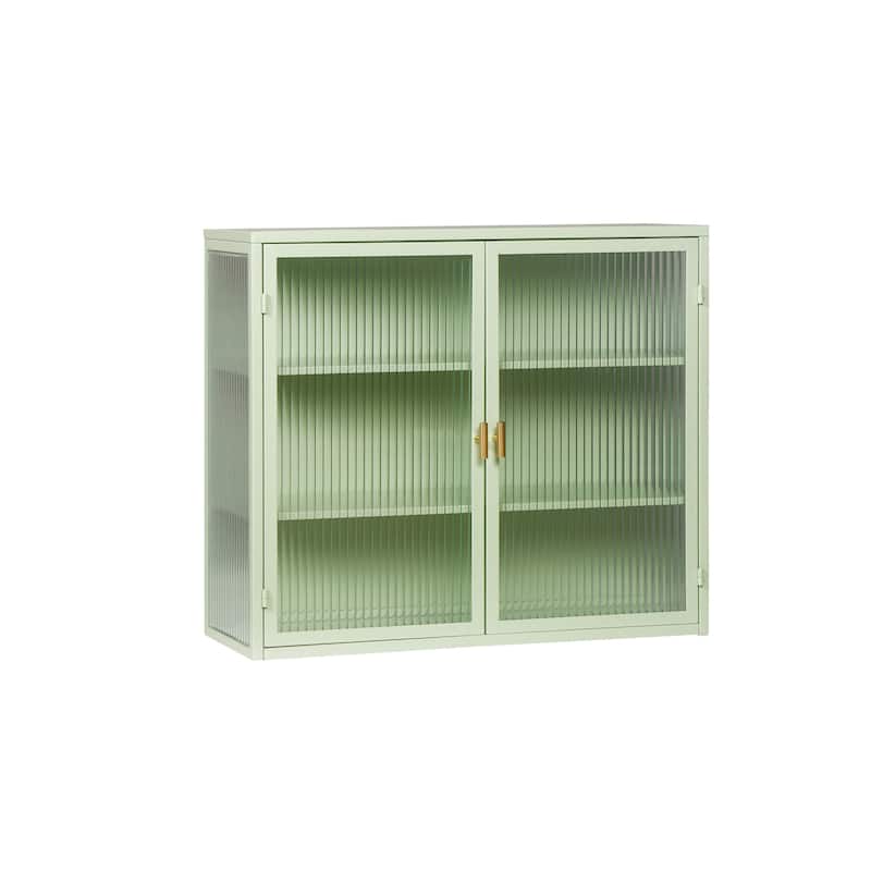 Universal triple glass door modern wall cabinet for living room bathroom