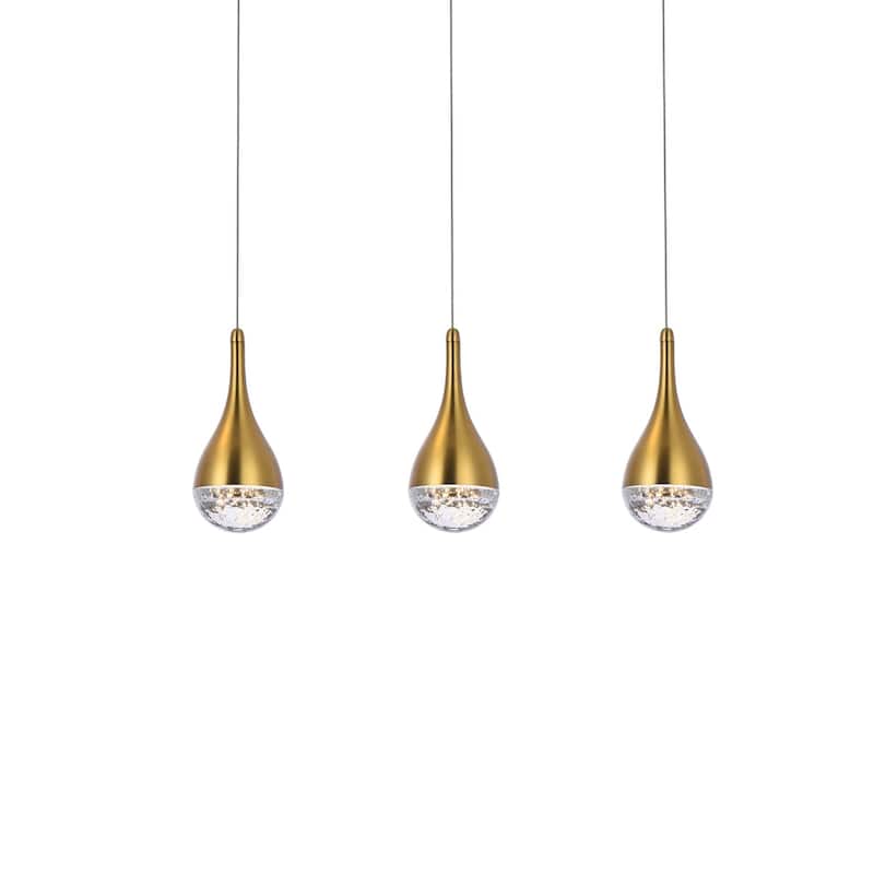 Indigo Home 24 inch LED pendant in satin gold