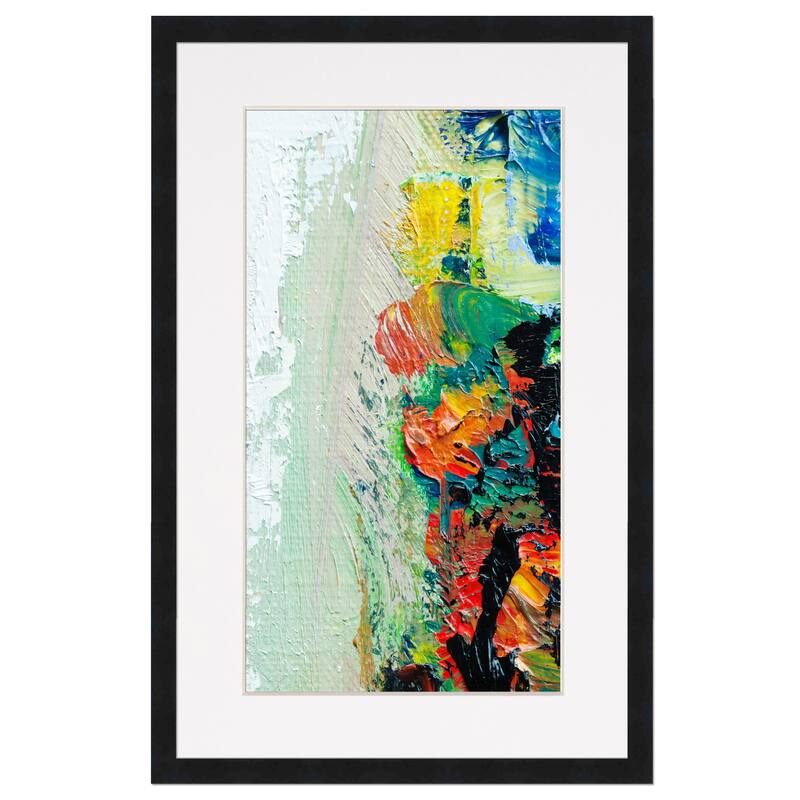 6x9 Frame with Mat - Black 8x11 Frame Wood Made to Display Print or Poster Measuring 6 x 9 Inches with White Photo Mat