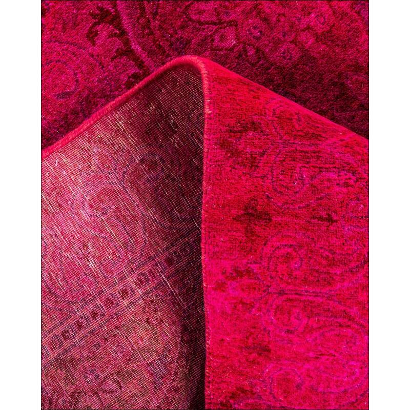 Fine Vibrance One-of-a-Kind Hand-Knotted Area Rug - Pink, 6' 3" x 8' 8" - 6' 3" x 8' 8"