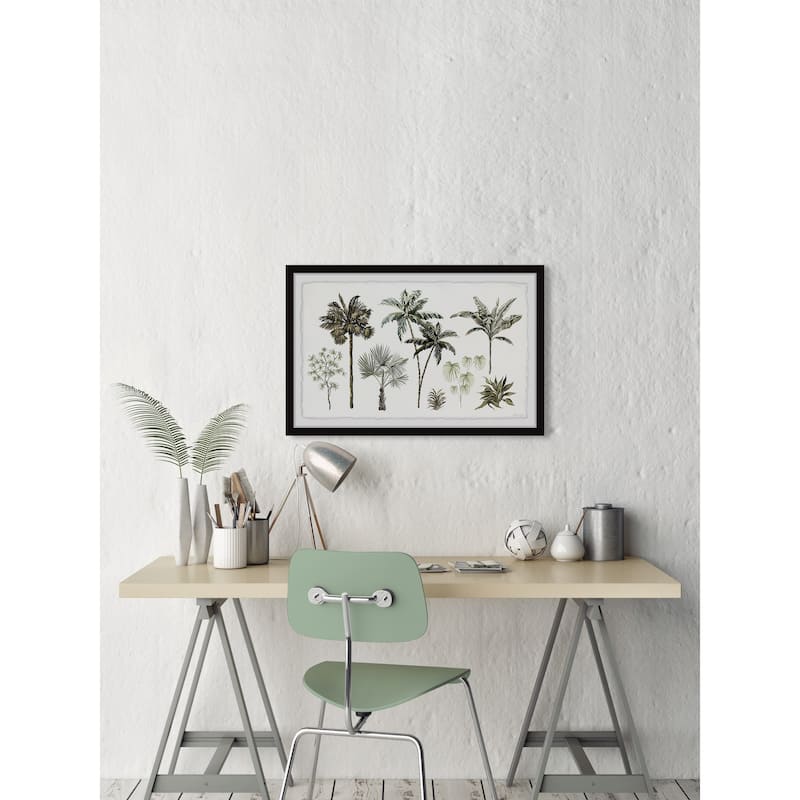 Tropical Palms Framed Print