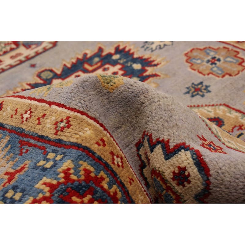 ECARPETGALLERY Hand-knotted Uzbek Ghazni Grey Wool Rug - 2'8 x 9'9