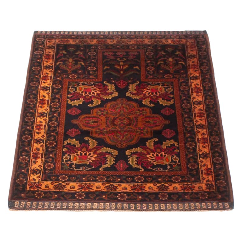 Teimani Black Rug 3'2" x 4'10" - 3'2 x 4'10