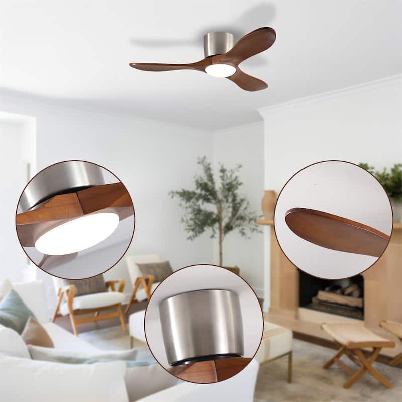 42-inch Ceiling Fan with Light and Remote Control, Reversible DC Motor