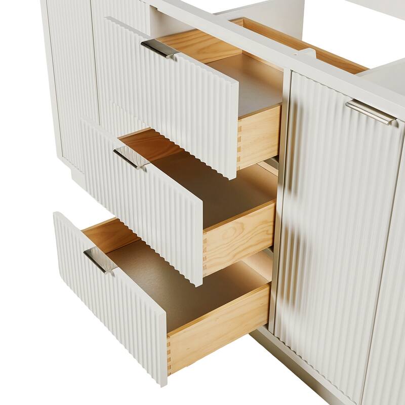 Ariel P72D-BC Milan 72" Double Free Standing Vanity Cabinet