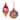 Irredescent Glass Ornament (Set of 12) - 3.75" x 3.75" x 4.25"