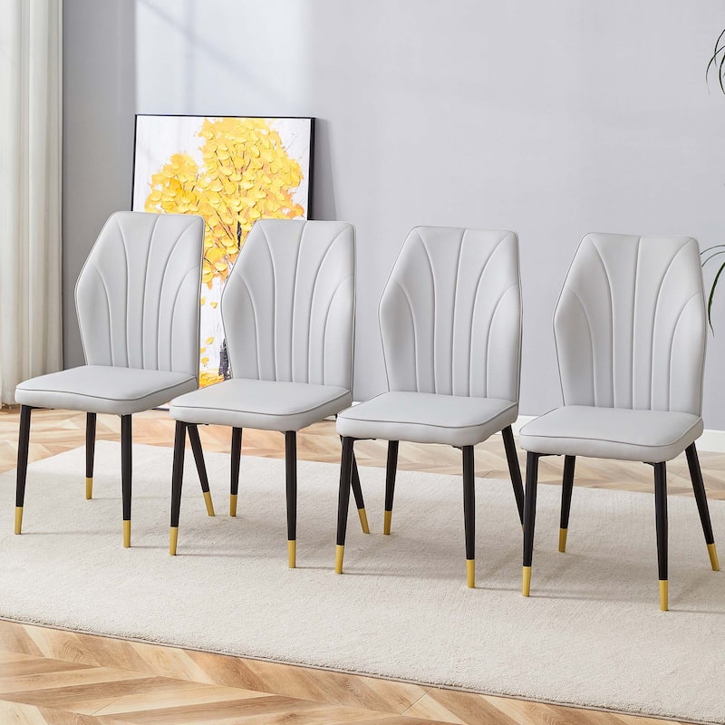 4PCS PU Dining Chairs