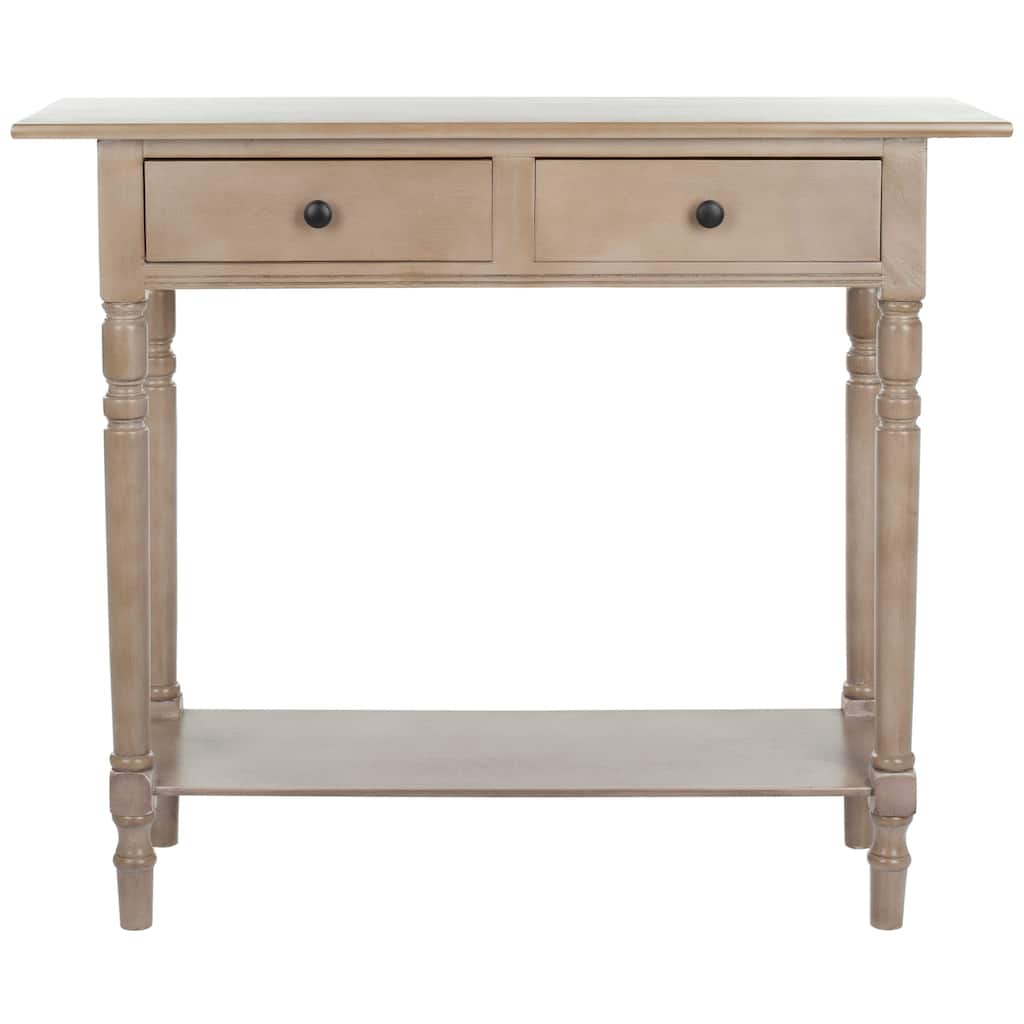 SAFAVIEH Arvilla Grey 2-Drawer Console Table - 37.8" x 13" x 31.9" - 38Wx13Dx32H