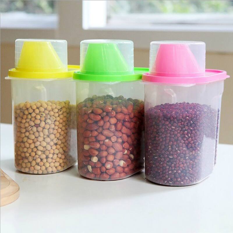 BPA-Free Food Storage Containers with Lid - Perfect for Storing Flour, Sugar, Grains, Rice, Cereals, and Baking Supplies