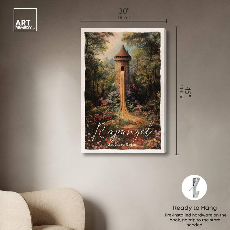 Rapunzel Classic Canvas by Art Remedy, Gallery Wrapped
