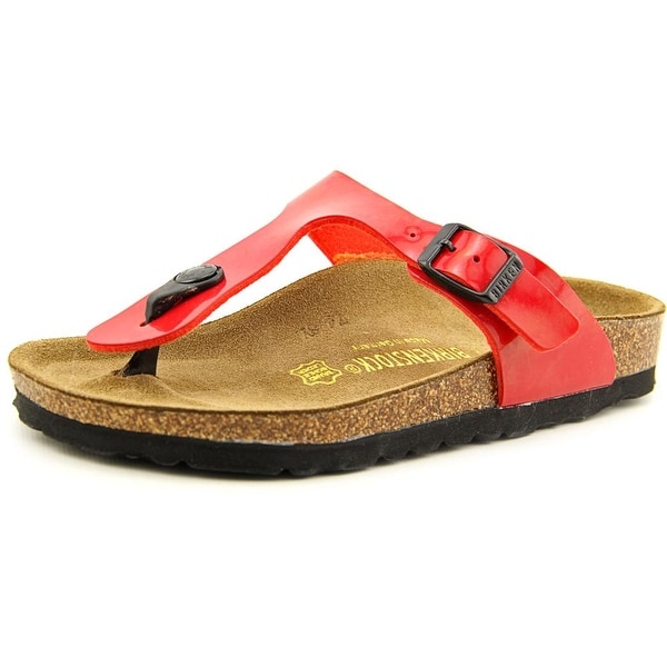 Birkenstock Gizeh Youth N Open Toe Synthetic Red Thong Sandal