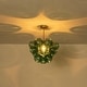 preview thumbnail 28 of 63, Glam Single-light Dining Room Glass Globe Bubble Chandelier - 17.7 in