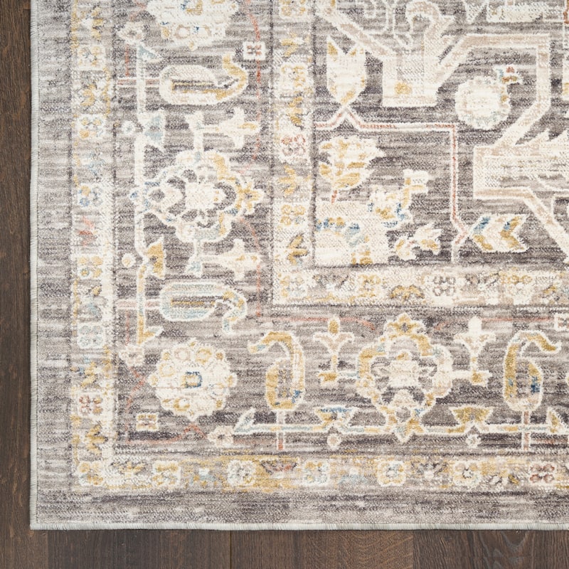 Nourison Heirloom Blend Indoor only Grey Persian Area Rug