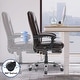 preview thumbnail 27 of 57, EROMMY Heated Massage Executive Office Chair, PU Leather with Retractable Footrest
