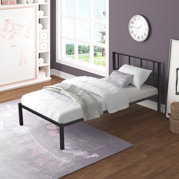 slide 2 of 17, Metal Separatable Triple Bunk Bed Full Length Guardrail with Vent Board