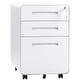 preview thumbnail 8 of 39, Superday 3-drawer Wheeled Metal Vertical File Cabinet White