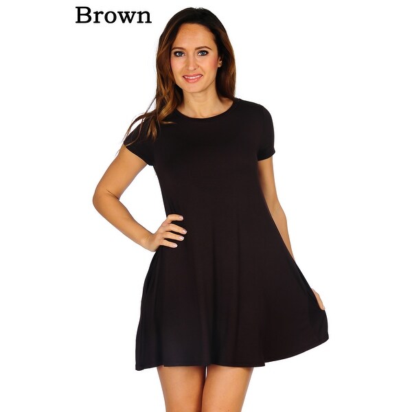 short sleeve dress with pockets