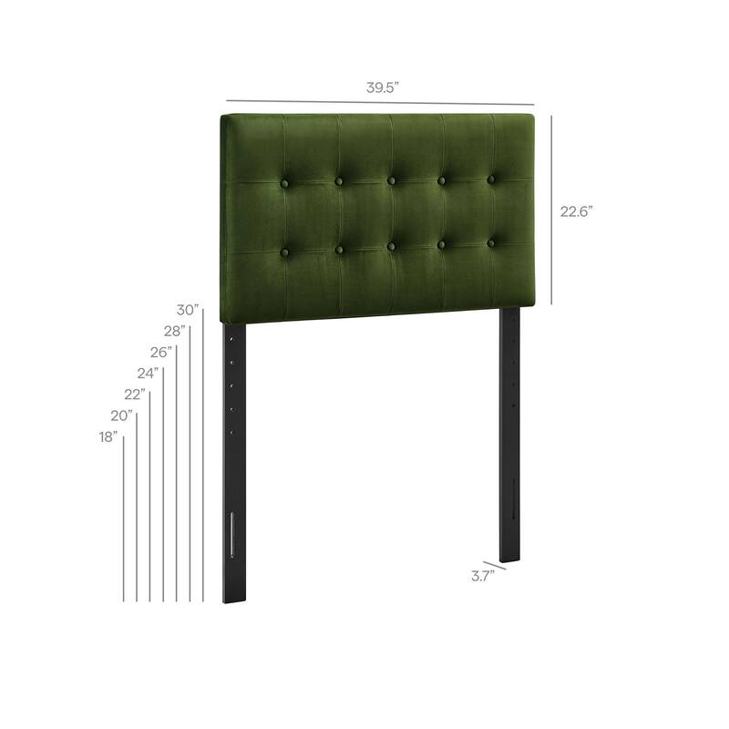 Emily Biscuit Tufted Performance Velvet Headboard