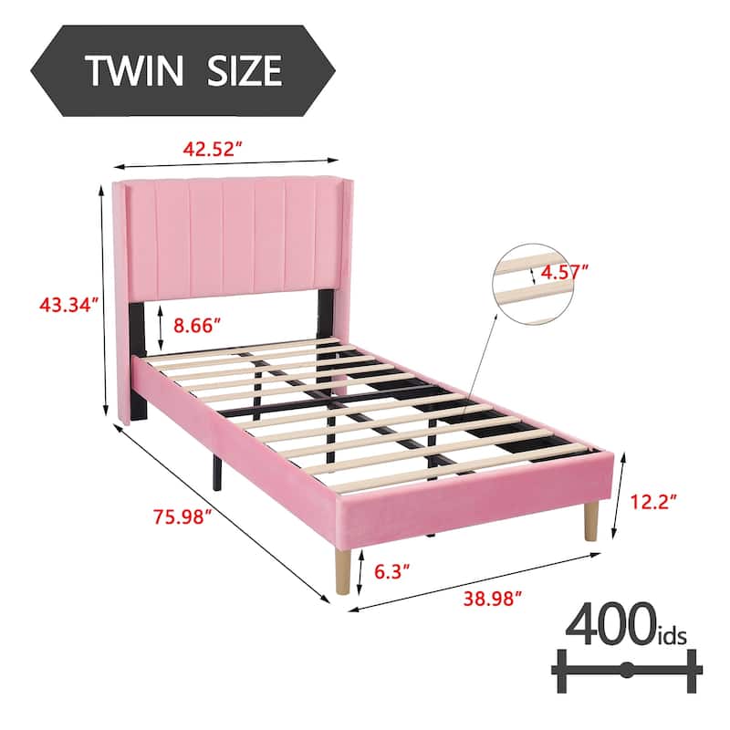 Alazyhome Upholstered Platform Bed Frame