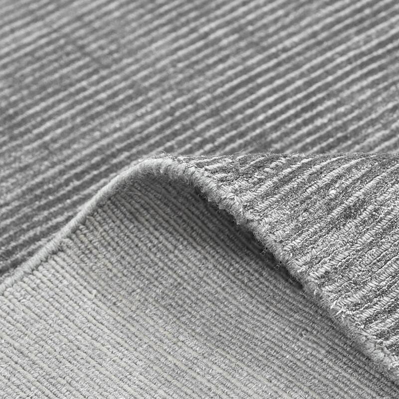 Overton Handmade Modern Contemporary Solid Area Rug