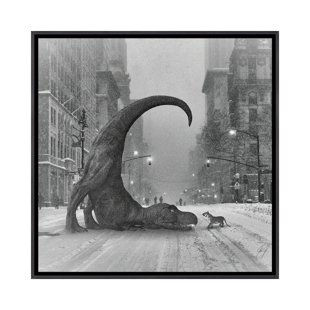 iCanvas "Wanna Play" by Kathrin Federer Framed