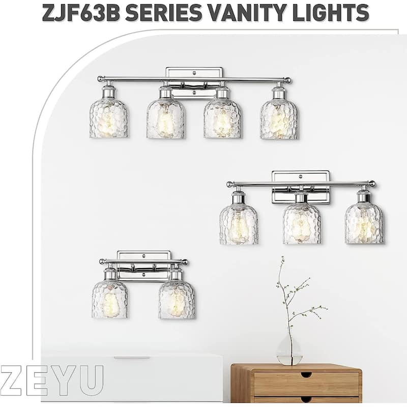 3-Light Fixtures for Bathroom Above Mirror