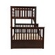 preview thumbnail 9 of 14, Wood Bunk Bed Frame Convertible to 2 Platform Bed Twin Over Full Bunk Beds with Storage Drawers and Stairway Space-Saving Bed