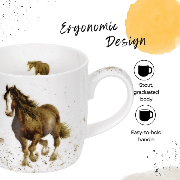 Royal Worcester Wrendale Design Mug Farm Animals - On Sale - Bed