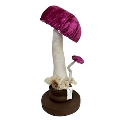 Purple Mushroom Sculpture- A