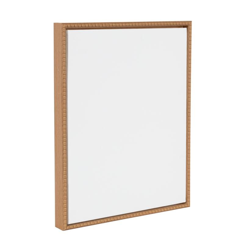 Kate and Laurel Sylvie Beaded Blank Framed Canvas - 16x20 - Natural