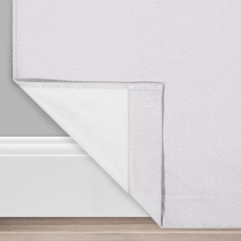 Eclipse Aura Chevron Draft Stopper Energy Saving 100% Blackout Grommet Top Curtain Panel