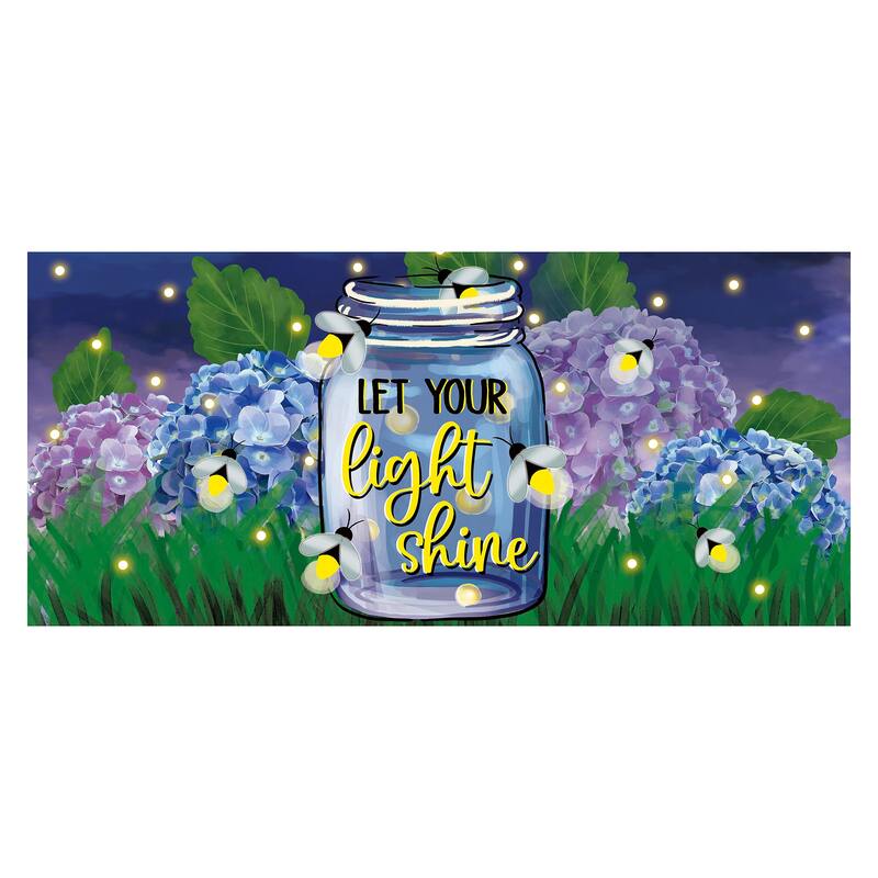 22 in. x 10 in. Let Your Light Shine Sassafras Switch Mat