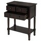 preview thumbnail 33 of 33, Moda Narrow Console Table, Slim Sofa Table with Three Storage Drawers