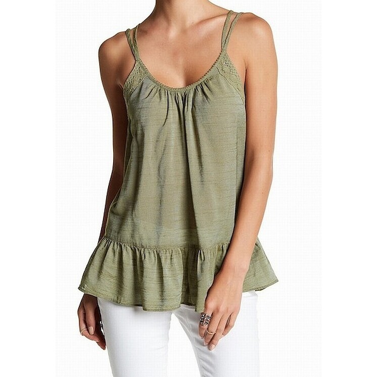 Shop Melrose And Market Olive Green Womens Size Small S Peplum