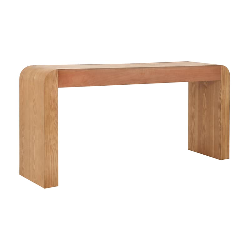 Christopher Knight Home - Astra Modern Ash Veneer Console Table with 2 Drawers and Metal Handles