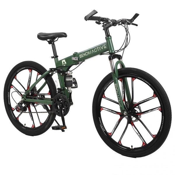 Dual suspension foldable 21 speed mountain bike 2025