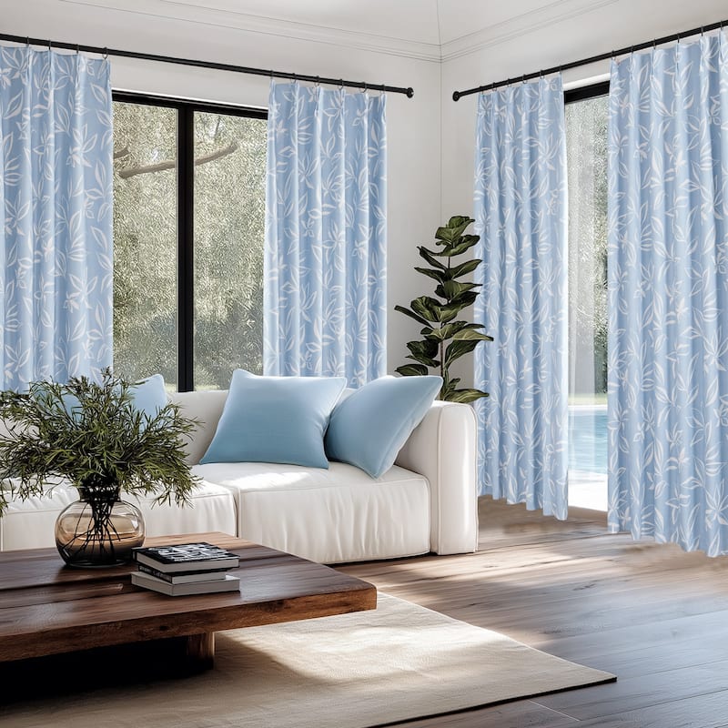 Deconovo Recycled Pinch Pleat Blackout Curtains for Bedroom 2 Panels