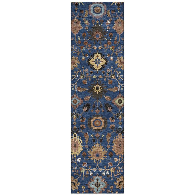 Machine Washable Indoor/ Outdoor Traditional Marci Chantille Rug