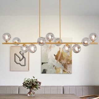 11- Light Gold Sputnik Chandelier Gray Glass Globe Bubble Chandelier ...