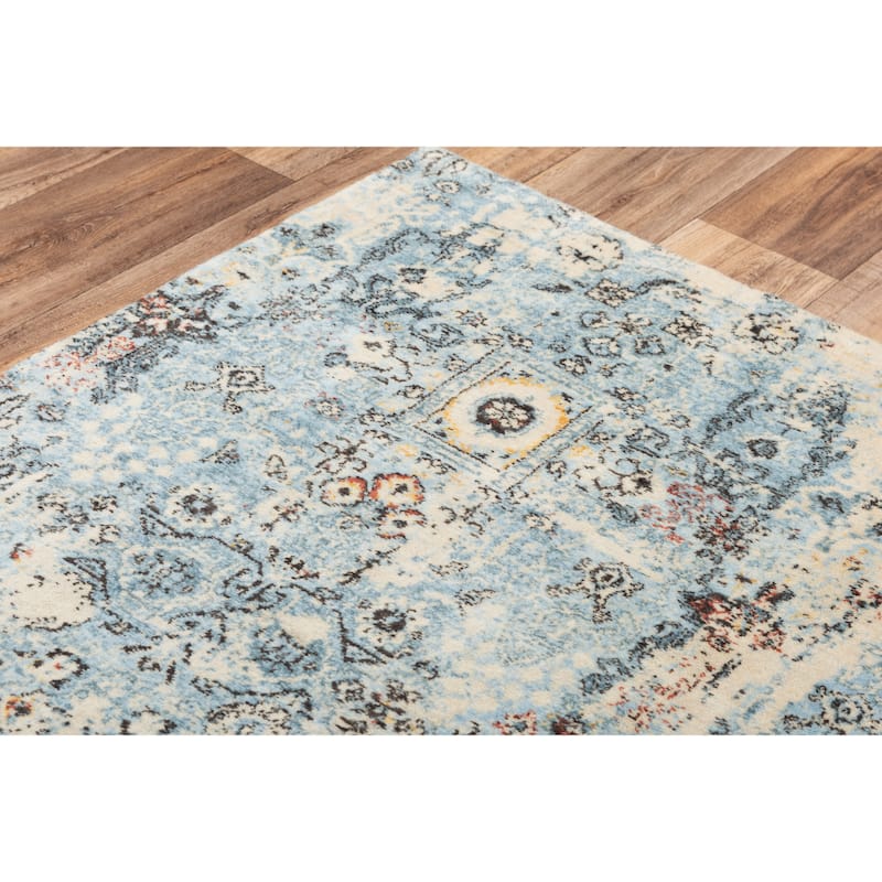 Alora Decor Infinity Floral Scroll Wool Rug
