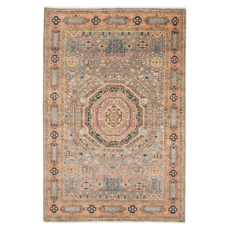 ECARPETGALLERY Hand-knotted Jules Serapi Grey Wool Rug - 6'0 x 9'0 - Grey - 6'0 x 9'0