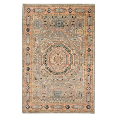 ECARPETGALLERY Hand-knotted Jules Serapi Grey Wool Rug - 6'0 x 9'0