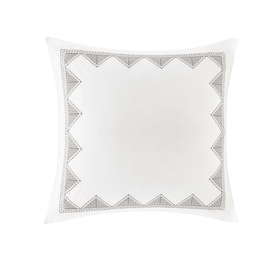 INK+IVY Isla Cotton Embroidered Euro Sham