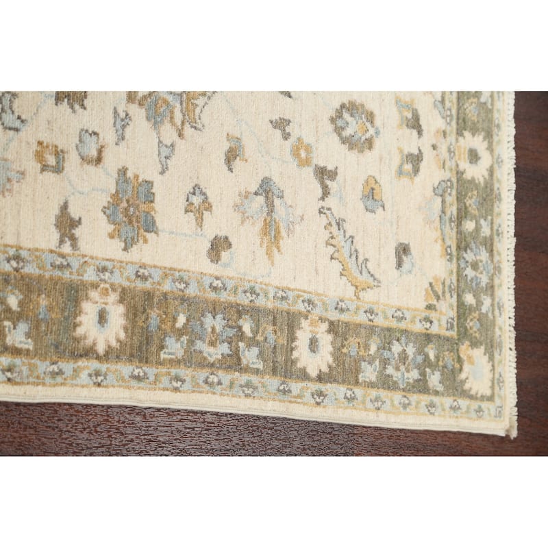 Floral Vegetable Dye Peshawar Chobi Oriental Runner Rug Hand-knotted - 2'7" x 10'0"